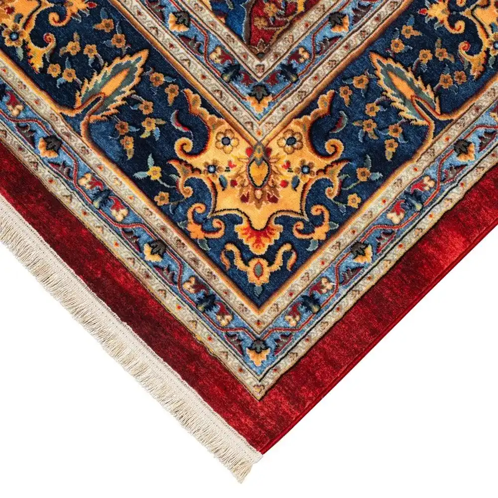 فرش ماشینی سنتی طرح 25cs0350 لاکی 1000 شانه
